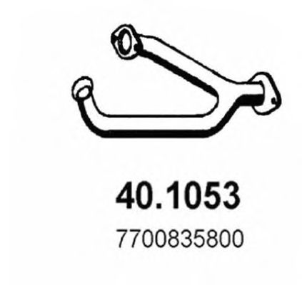 Труба выхлопного газа ASSO 401053