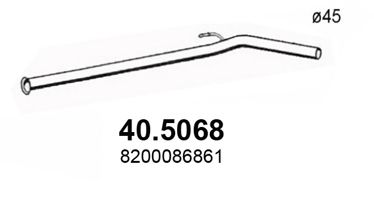 Труба выхлопного газа ASSO 40.5068