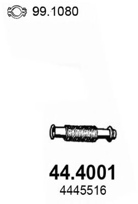 Труба выхлопного газа ASSO 44.4001