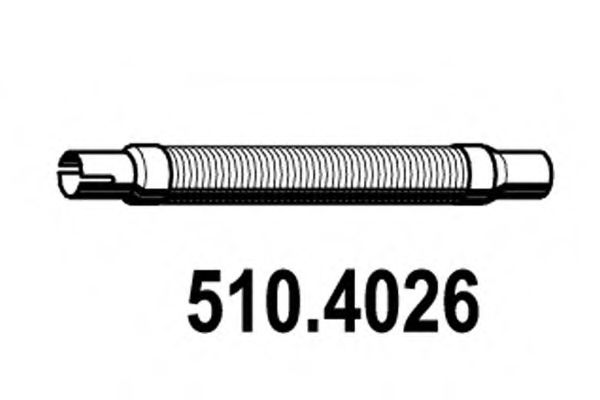 Гофрированная труба, выхлопная система ASSO 5104026