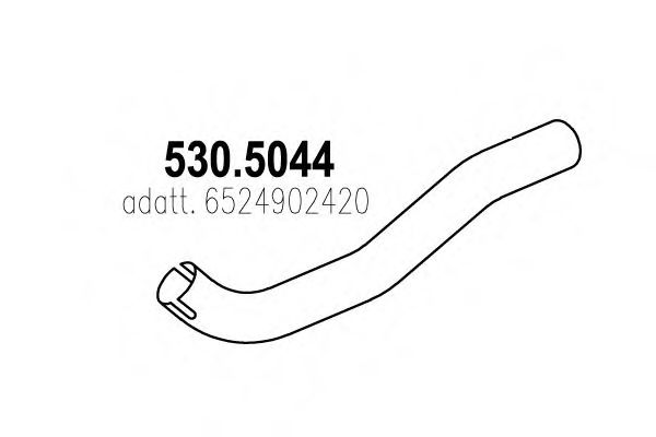 Труба выхлопного газа ASSO 530.5044