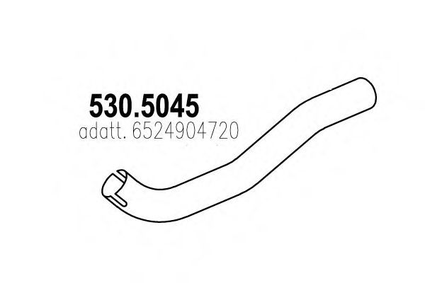 Труба выхлопного газа DINEX 53231