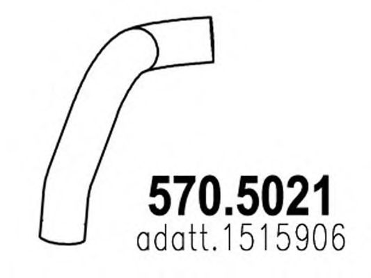 Труба выхлопного газа ASSO 570.5021