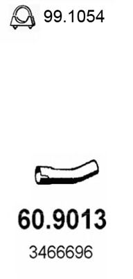 Труба выхлопного газа ASSO 60.9013