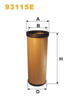 Воздушный фильтр WIX FILTERS 93115E