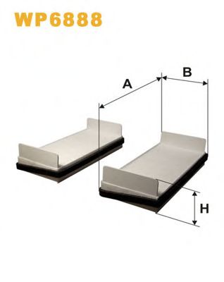 Фильтр, воздух во внутренном пространстве WIX FILTERS WP6888