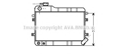 Радиатор, охлаждение двигателя SERCK-MARSTON 2721301