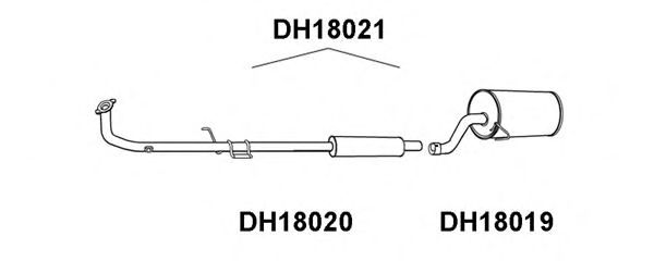 Предглушитель выхлопных газов VENEPORTE DH18021