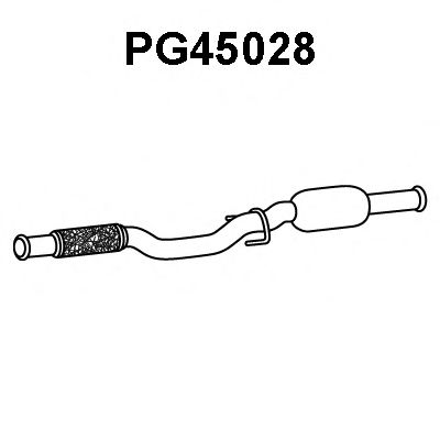 Предглушитель выхлопных газов VENEPORTE PG45028