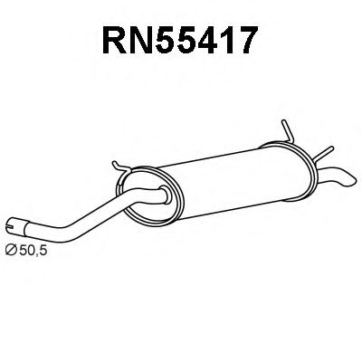 Глушитель выхлопных газов конечный VENEPORTE RN55417