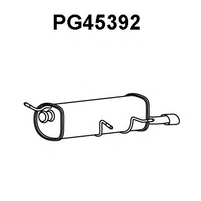 Глушитель выхлопных газов конечный VENEPORTE PG45392