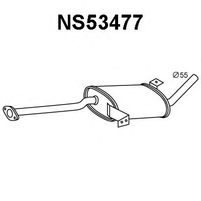 Предглушитель выхлопных газов VENEPORTE NS53477