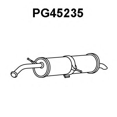 Глушитель выхлопных газов конечный VENEPORTE PG45235