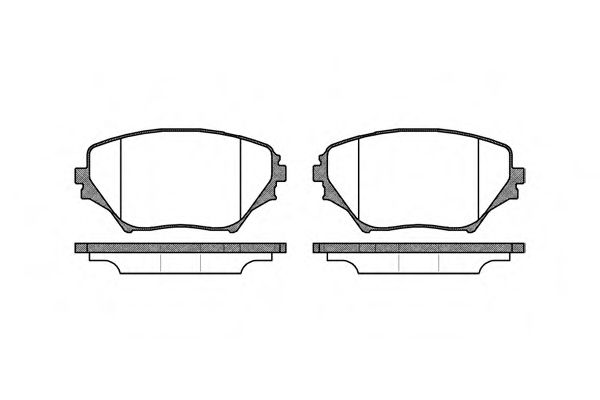Комплект тормозных колодок, дисковый тормоз WOKING P9133.00