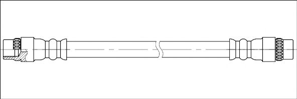 Тормозной шланг WOKING G1900.41