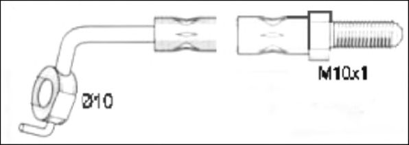 Тормозной шланг WOKING G1903.92