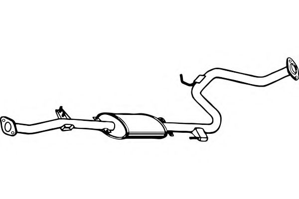 Средний глушитель выхлопных газов FENNO P3522