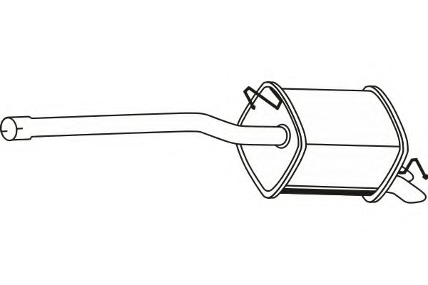 Глушитель выхлопных газов конечный FENNO 7169