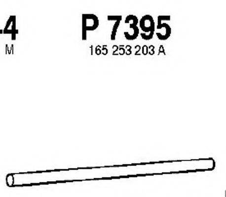 Труба выхлопного газа FENNO P7395