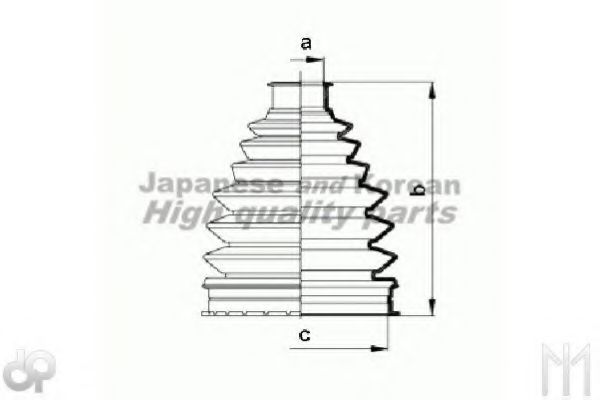 Комплект пылника, приводной вал ASHUKI 0858-7105