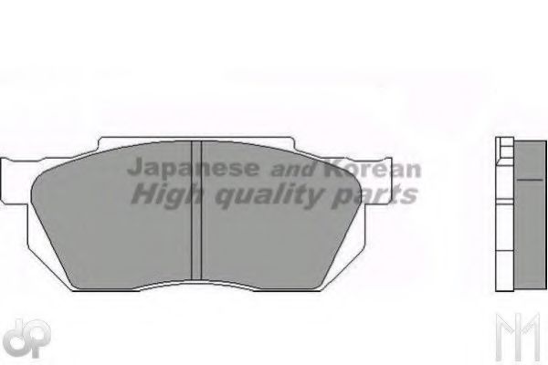 Комплект тормозных колодок, дисковый тормоз ASHUKI H027-02