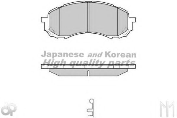 Комплект тормозных колодок, дисковый тормоз ASHUKI S011-47