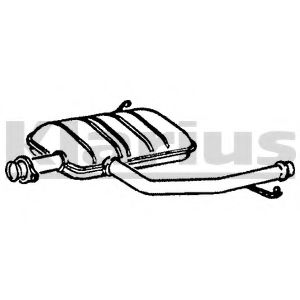 Средний глушитель выхлопных газов KLARIUS 210210