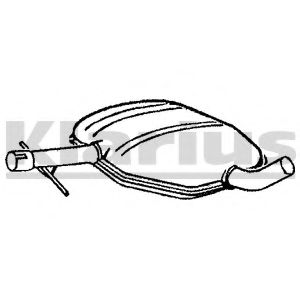 Средний глушитель выхлопных газов KLARIUS 210590