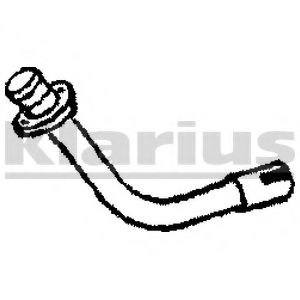 Труба выхлопного газа KLARIUS LR75L