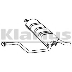 Глушитель выхлопных газов конечный KLARIUS MZ223Q