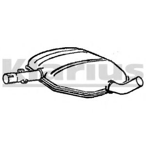 Средний глушитель выхлопных газов KLARIUS SE43Q