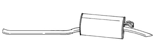 Глушитель выхлопных газов конечный SIGAM 13619