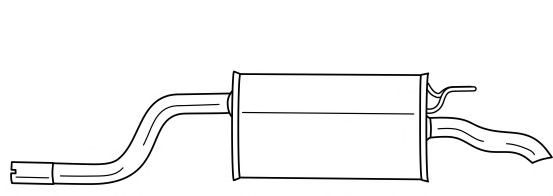 Глушитель выхлопных газов конечный TESH 230771