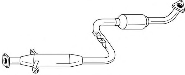 Средний глушитель выхлопных газов SIGAM 37413