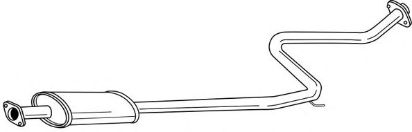 Средний глушитель выхлопных газов BOSAL 285803