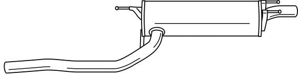 Глушитель выхлопных газов конечный SIGAM 44647