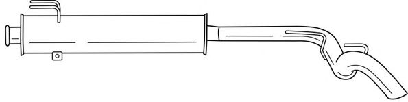 Глушитель выхлопных газов конечный SIGAM 49618