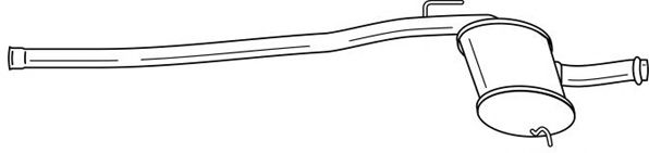 Средний глушитель выхлопных газов WALKER 18082