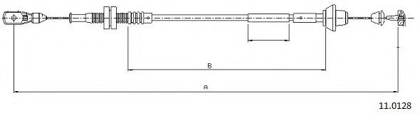 Тросик газа CABOR 110128