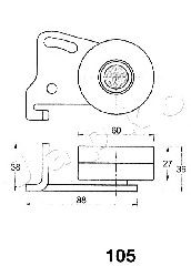 Устройство для натяжения ремня, ремень ГРМ DAYCO 137