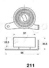 Устройство для натяжения ремня, ремень ГРМ LEMFÖRDER 21725