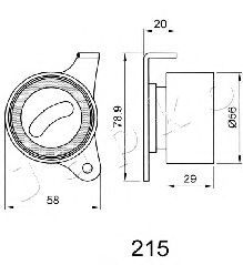 Устройство для натяжения ремня, ремень ГРМ JAPKO 45215