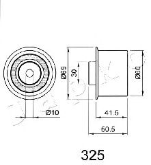 Устройство для натяжения ремня, ремень ГРМ JAPKO 45325
