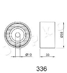 Устройство для натяжения ремня, ремень ГРМ JAPANPARTS 4503336