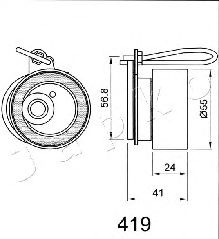 Устройство для натяжения ремня, ремень ГРМ JAPKO 45419