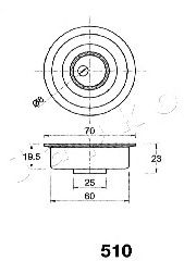 Устройство для натяжения ремня, ремень ГРМ JAPKO 45510