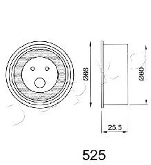 Устройство для натяжения ремня, ремень ГРМ JAPKO 45525