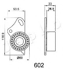 Устройство для натяжения ремня, ремень ГРМ ASHIKA BE602