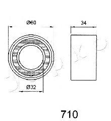 Устройство для натяжения ремня, ремень ГРМ JAPKO 45710