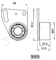 Устройство для натяжения ремня, ремень ГРМ JAPKO 45999